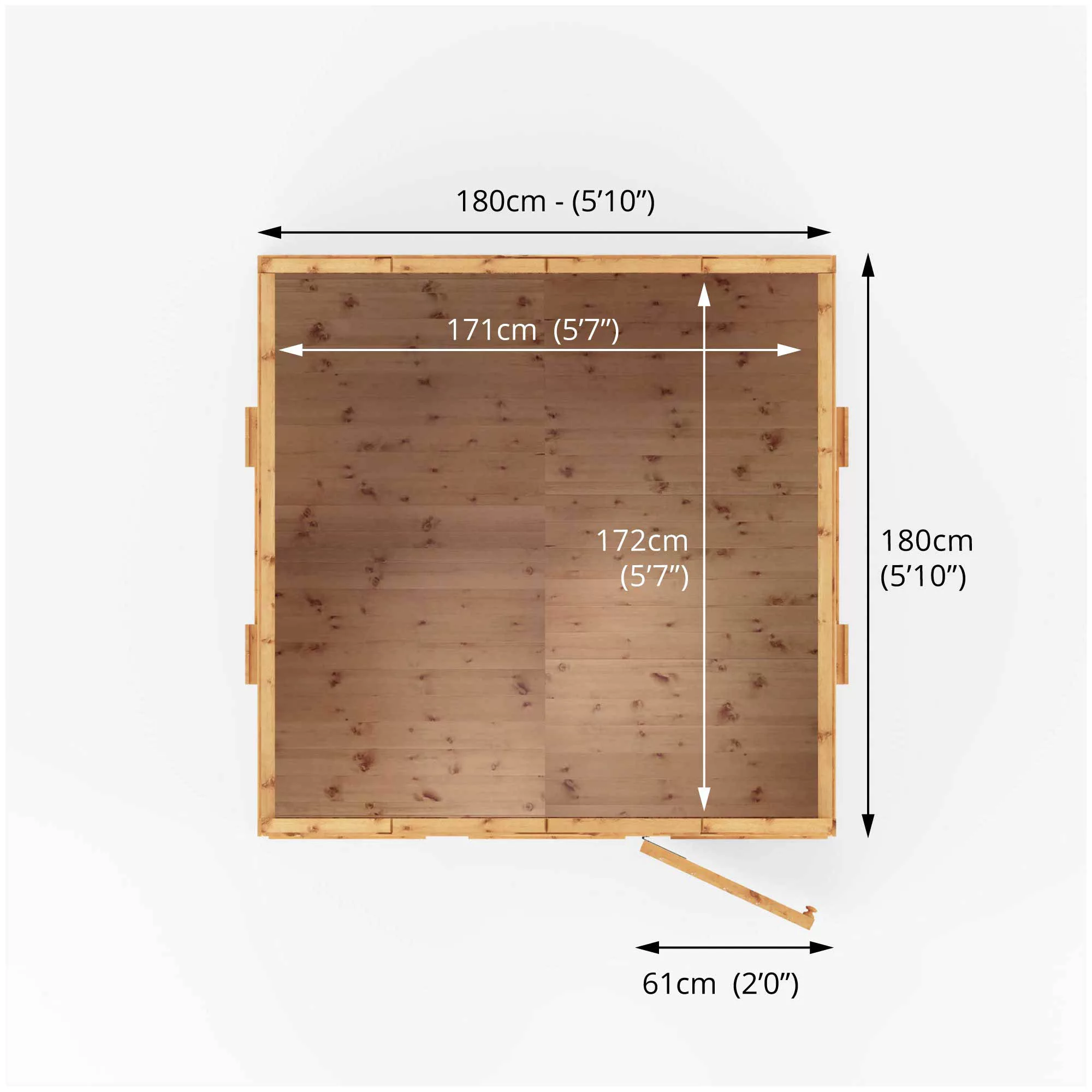 Mercia 7x6 Dutch Apex Tongue & Groove Playhouse 7 Mercia 7x6 Dutch Apex Tongue & Groove Playhouse - Image 5