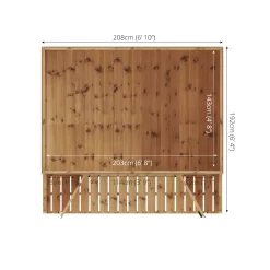 Mercia 7x7 Apex Tongue & Groove Summer House With Double Door -Gardens and Outdoor Stores mercia 7x7 apex tongue groove summer house with double door5029442077871 01t bq