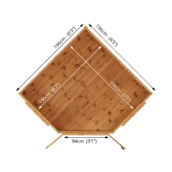 Mercia 7x7 Pent Shiplap Summer House With Double Door -Gardens and Outdoor Stores mercia 7x7 pent shiplap summer house with double door5029442076546 02t BQ
