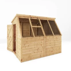 Mercia 8x6 Ft Pent Tongue & Groove Wooden 5 Windows Potting Shed With Floor -Gardens and Outdoor Stores mercia 8x6 ft pent tongue groove wooden 5 windows potting shed with floor5029442078182 02c