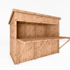 Mercia Garden Bar 9x4 Ft Pent Tongue & Groove Solid Wood Garden Bar With Single Door -Gardens and Outdoor Stores mercia garden bar 9x4 ft pent tongue groove solid wood garden bar with single door5029442008752 01c