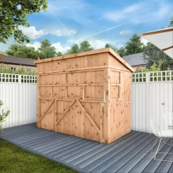 Mercia Garden Bar 9x4 Ft Pent Tongue & Groove Solid Wood Garden Bar With Single Door -Gardens and Outdoor Stores mercia garden bar 9x4 ft pent tongue groove solid wood garden bar with single door5029442008752 01i