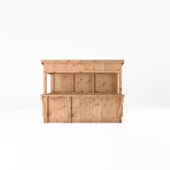 Mercia Garden Bar 9x4 Ft Pent Tongue & Groove Solid Wood Garden Bar With Single Door -Gardens and Outdoor Stores mercia garden bar 9x4 ft pent tongue groove solid wood garden bar with single door5029442008752 02c