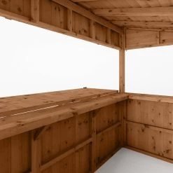 Mercia Garden Bar 9x4 Ft Pent Tongue & Groove Solid Wood Garden Bar With Single Door -Gardens and Outdoor Stores mercia garden bar 9x4 ft pent tongue groove solid wood garden bar with single door5029442008752 04c