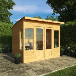 Mercia Helios 8x8 Ft Curved Shiplap Wooden Summer House With Double Door 19 Mercia Helios 8x8 Ft Curved Shiplap Wooden Summer House With Double Door -Gardens and Outdoor Stores mercia helios 8x8 ft curved shiplap wooden summer house with double door5029442073859 01i