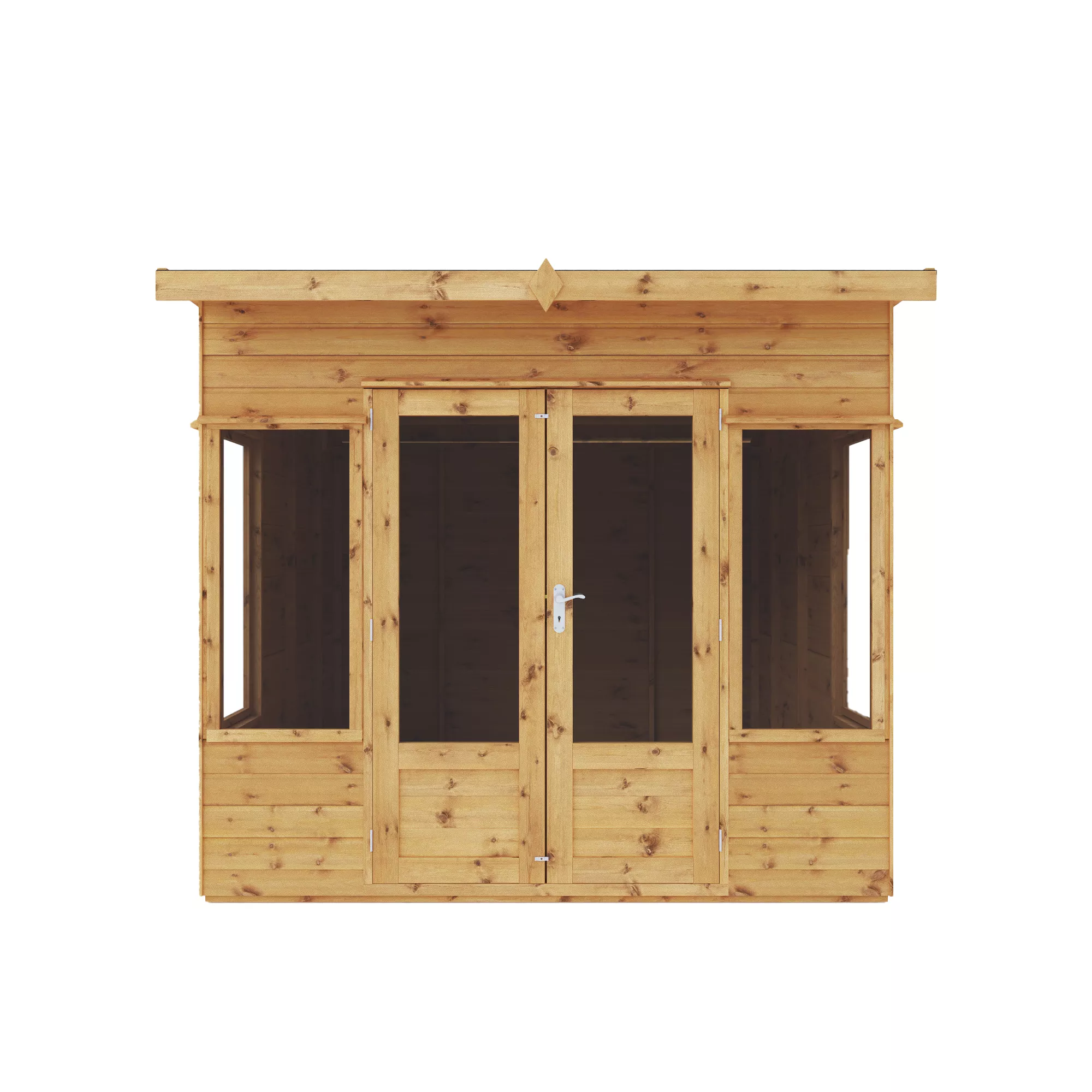 Mercia Helios 8x8 Ft Curved Shiplap Wooden Summer House With Double Door 5 Mercia Helios 8x8 Ft Curved Shiplap Wooden Summer House With Double Door - Image 3