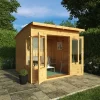 Mercia Helios 8x8 Ft Curved Shiplap Wooden Summer House With Double Door -Gardens and Outdoor Stores mercia helios 8x8 ft curved shiplap wooden summer house with double door5029442073859 02i