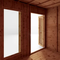 Mercia Maine 12x6 Ft Pent Shiplap Wooden Summer House With Double Door -Gardens and Outdoor Stores mercia maine 12x6 ft pent shiplap wooden summer house with double door5029442008905 06c