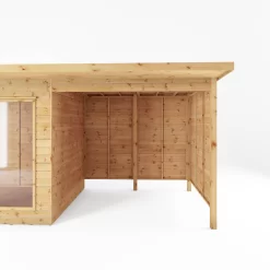 Mercia Maine 18x6 Ft Pent Shiplap Wooden Summer House With Double Door 13 Mercia Maine 18x6 Ft Pent Shiplap Wooden Summer House With Double Door -Gardens and Outdoor Stores mercia maine 18x6 ft pent shiplap wooden summer house with double door5029442008738 03c