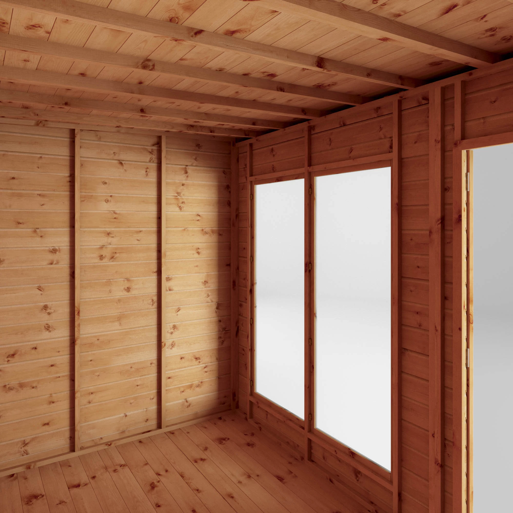 Mercia Maine 18x6 Ft Pent Shiplap Wooden Summer House With Double Door 11 Mercia Maine 18x6 Ft Pent Shiplap Wooden Summer House With Double Door - Image 9