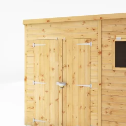 Mercia Premium 10x6 Ft Pent Shiplap Wooden 2 Door Shed With Floor -Gardens and Outdoor Stores mercia premium 10x6 ft pent shiplap wooden 2 door shed with floor5029442009285 03c