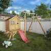 Mercia Snug Wooden Swing Set & Slide 2 Mercia Snug Wooden Swing Set & Slide -Gardens and Outdoor Stores mercia snug wooden swing set slide5029442008264 01i