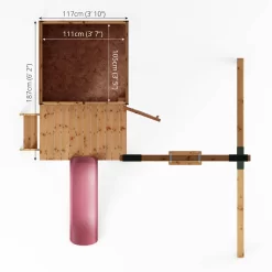 Mercia Snug Wooden Swing Set & Slide 19 Mercia Snug Wooden Swing Set & Slide -Gardens and Outdoor Stores mercia snug wooden swing set slide5029442008264 02t