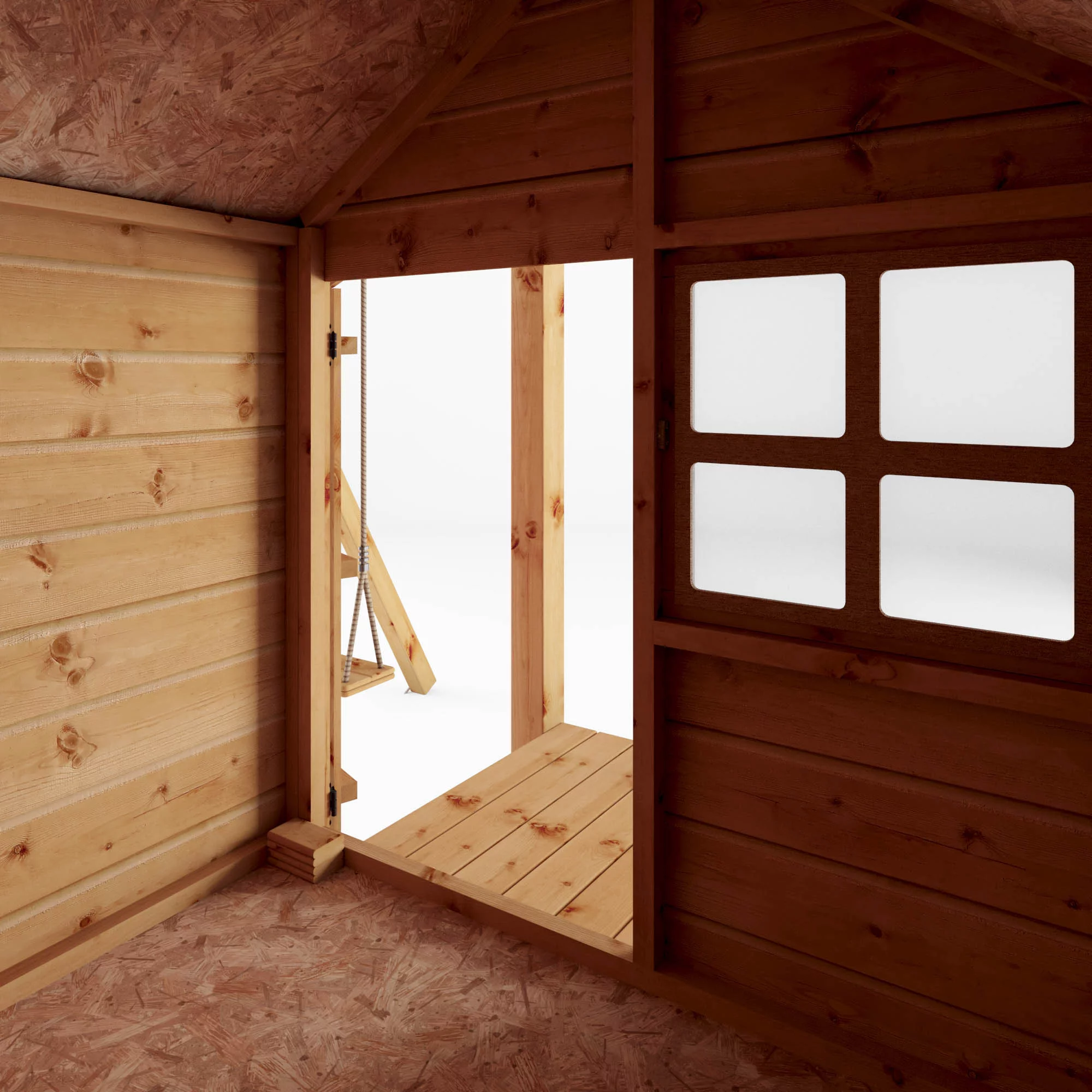 Mercia Snug Wooden Swing Set & Slide 6 Mercia Snug Wooden Swing Set & Slide - Image 4