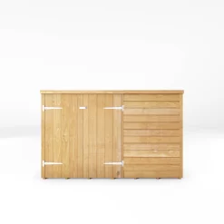 Mercia Solid Wood 3x6 Overlap Pent Bike Store -Gardens and Outdoor Stores mercia solid wood 3x6 overlap pent bike store5029442089300 02c