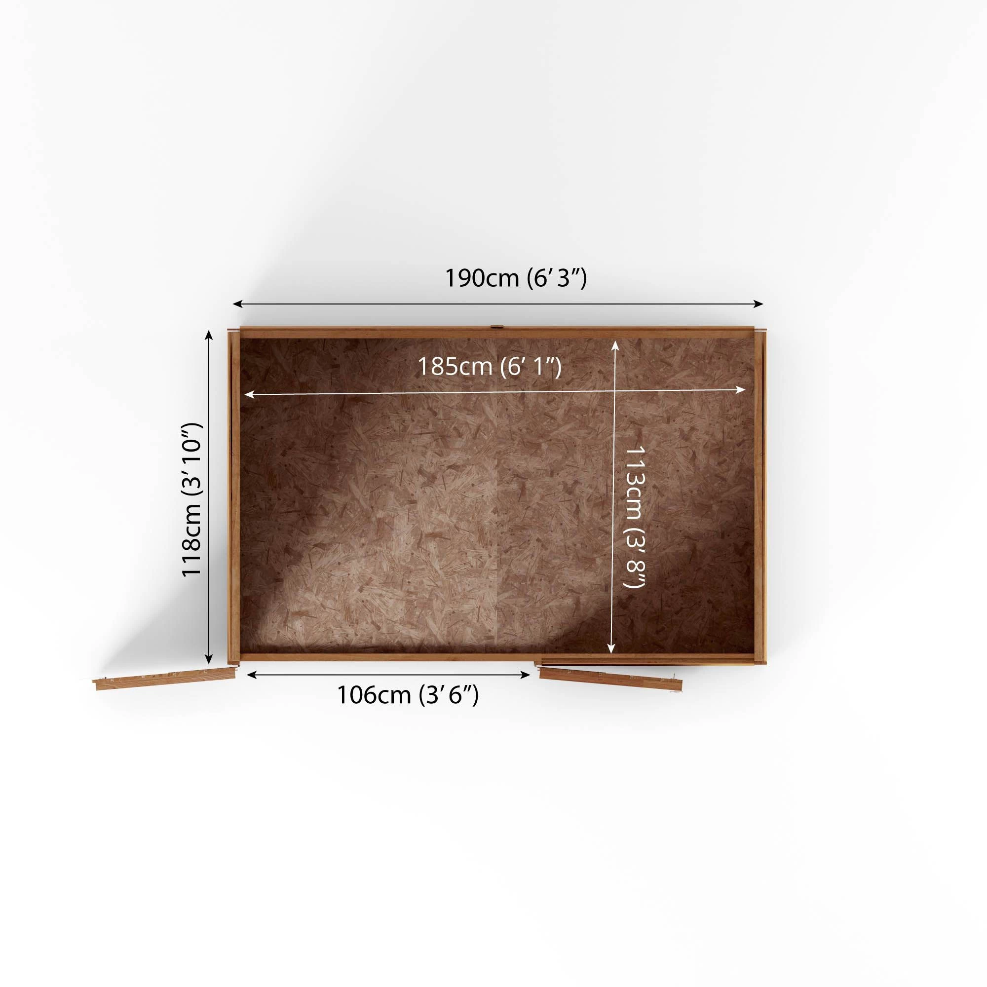 Mercia Solid Wood 4x6 Overlap Pent Bike Store 10 Mercia Solid Wood 4x6 Overlap Pent Bike Store - Image 8