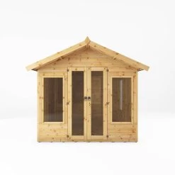 Mercia Sussex 8x8 Ft Apex Shiplap Wooden Summer House With Double Door -Gardens and Outdoor Stores mercia sussex 8x8 ft apex shiplap wooden summer house with double door5029442006901 02c