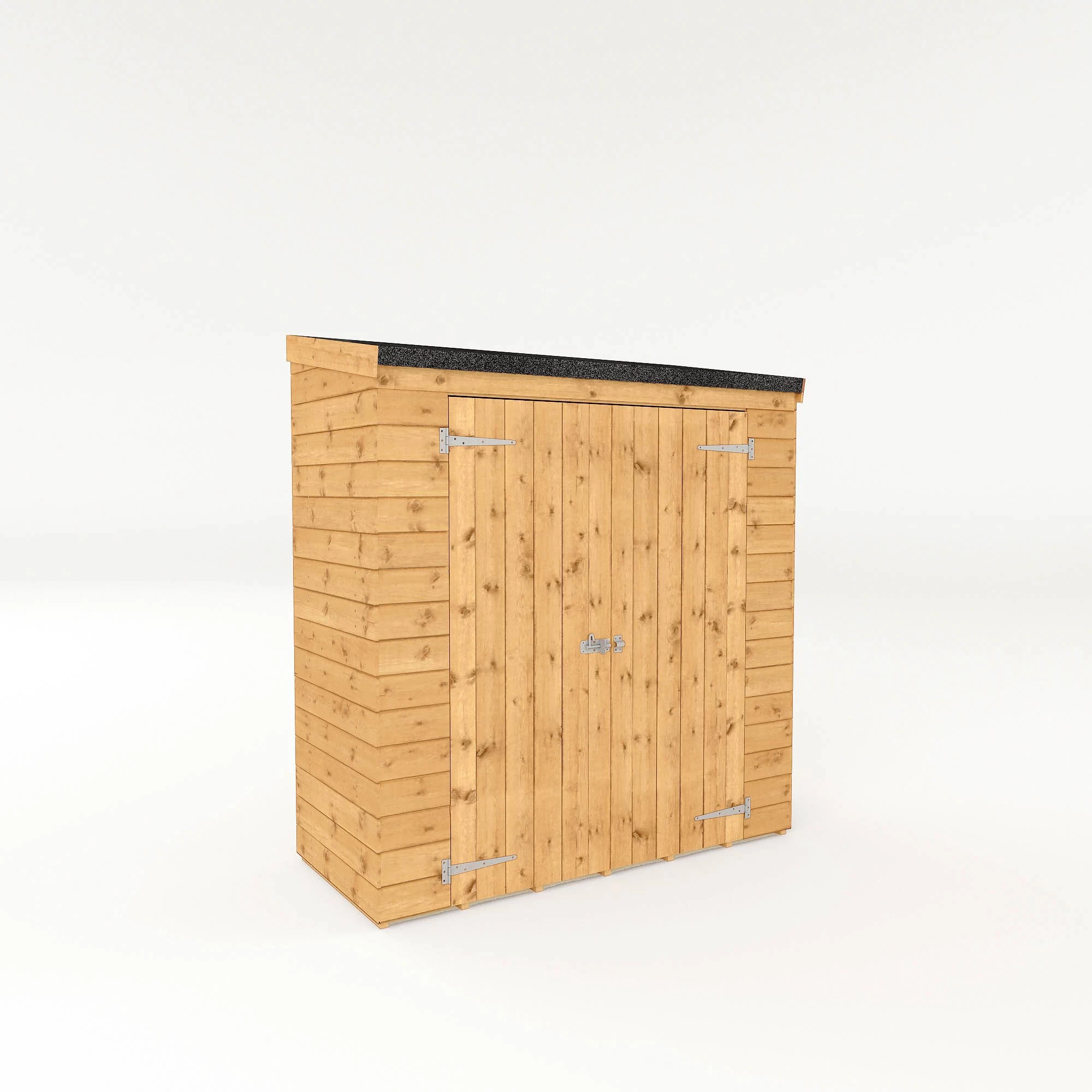 Mercia Tongue & Groove Solid Wood 6x2'6 Pent Garden Storage 4 Mercia Tongue & Groove Solid Wood 6x2'6 Pent Garden Storage - Image 2