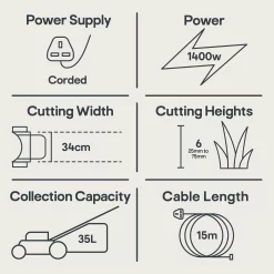 Mountfield Princess 34 Corded Rotary Lawnmower -Gardens and Outdoor Stores mountfield princess 34 corded rotary lawnmower8008984843011 01t EN bq