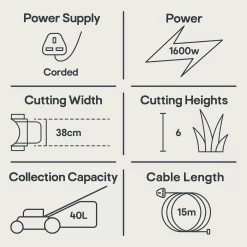 Mountfield Princess 38 Corded Rotary Lawnmower -Gardens and Outdoor Stores mountfield princess 38 corded rotary lawnmower8008984843028 01t EN bq