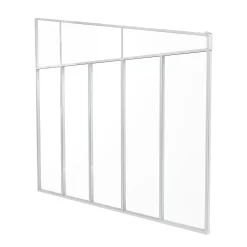 Palram - Canopia 4 Series White Patio Cover Side Wall, (L)3.19m (H)3.05m -Gardens and Outdoor Stores palram canopia 4 series white patio cover side wall l 3 19m h 3 05m7290108137668 01c bq