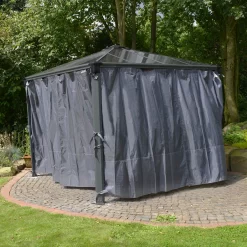 Palram - Canopia 4K Series Grey Polyester (PES) Gazebo Curtain, Pack Of 6 (L)2170mm (W)4010mm 13 Palram - Canopia 4K Series Grey Polyester (PES) Gazebo Curtain, Pack Of 6 (L)2170mm (W)4010mm -Gardens and Outdoor Stores palram canopia 4k series grey polyester pes gazebo curtain pack of 6 l 2170mm w 4010mm7290108133714 01i