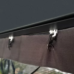 Palram - Canopia Dallas Grey Polyester (PES) Gazebo Netting, Pack Of 4 (L)2120mm (W)4400mm -Gardens and Outdoor Stores palram canopia dallas grey polyester pes gazebo netting pack of 4 l 2120mm w 4400mm7290108602708 02i