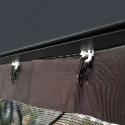 Palram - Canopia Dallas Grey Polyester (PES) Gazebo Netting, Pack Of 4 (L)2120mm (W)5070mm -Gardens and Outdoor Stores palram canopia dallas grey polyester pes gazebo netting pack of 4 l 2120mm w 5070mm7290108602722 03i