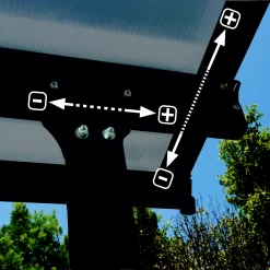 Palram - Canopia Feria Grey Non-retractable Awning, (L)6.06m (H)3.05m (W)3.85m -Gardens and Outdoor Stores palram canopia feria grey non retractable awning l 6 06m h 3 05m w 3 85m7290108134858 02i bq