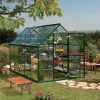 Palram - Canopia Harmony Green 6x10 Greenhouse -Gardens and Outdoor Stores palram canopia harmony green 6x10 greenhouse7290103110871 02i bq