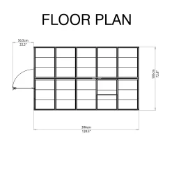 Palram - Canopia Harmony Green 6x10 Greenhouse -Gardens and Outdoor Stores palram canopia harmony green 6x10 greenhouse7290103110871 02t bq