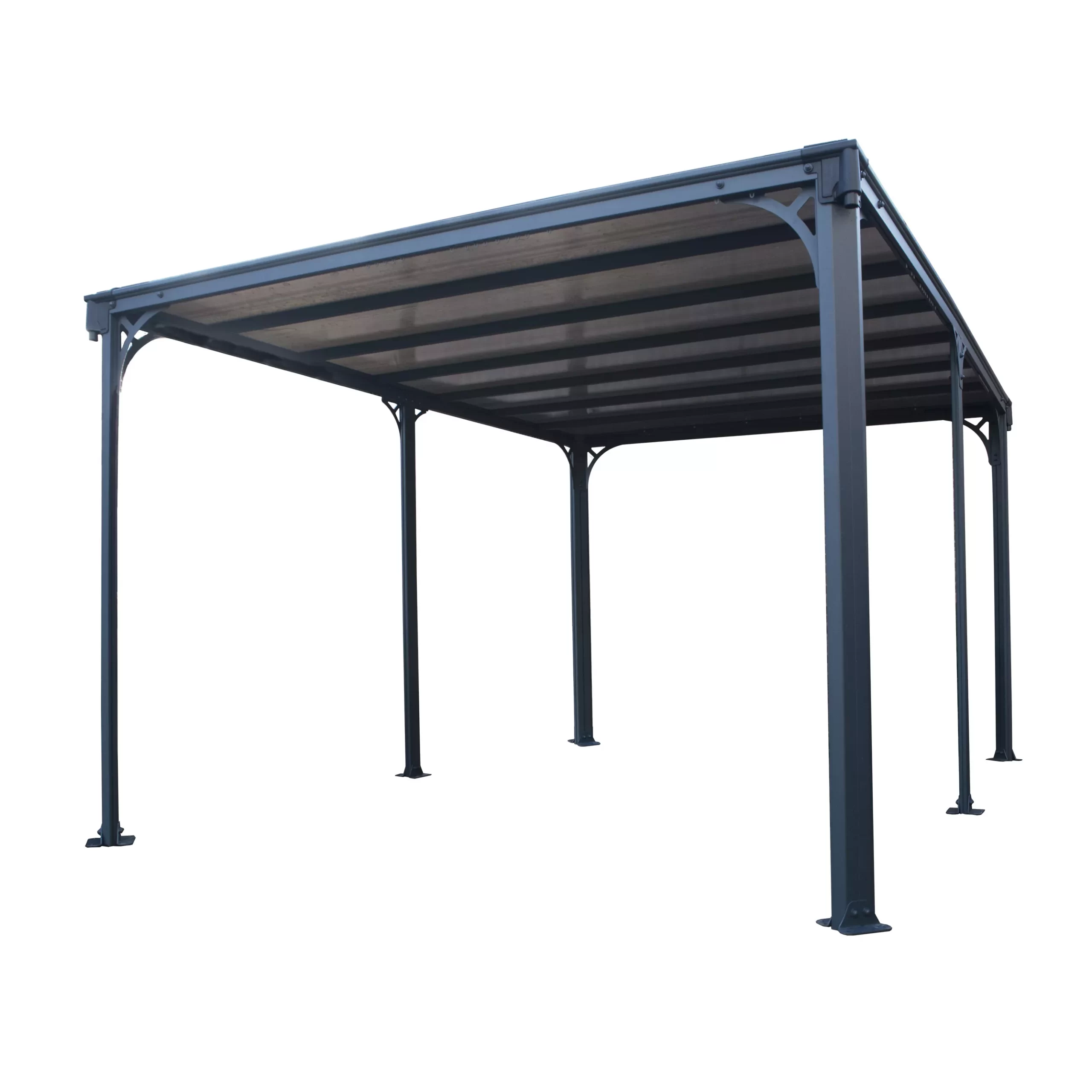 Palram - Canopia Milano Grey Rectangular Gazebo, (W)4.26m (D)3.09m - Assembly Required 4 Palram - Canopia Milano Grey Rectangular Gazebo, (W)4.26m (D)3.09m - Assembly Required - Image 2