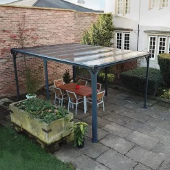 Palram - Canopia Milano Grey Rectangular Gazebo, (W)4.26m (D)3.09m - Assembly Required 13 Palram - Canopia Milano Grey Rectangular Gazebo, (W)4.26m (D)3.09m - Assembly Required -Gardens and Outdoor Stores palram canopia milano grey rectangular gazebo w 4 26m d 3 09m assembly required7290108136241 02i bq