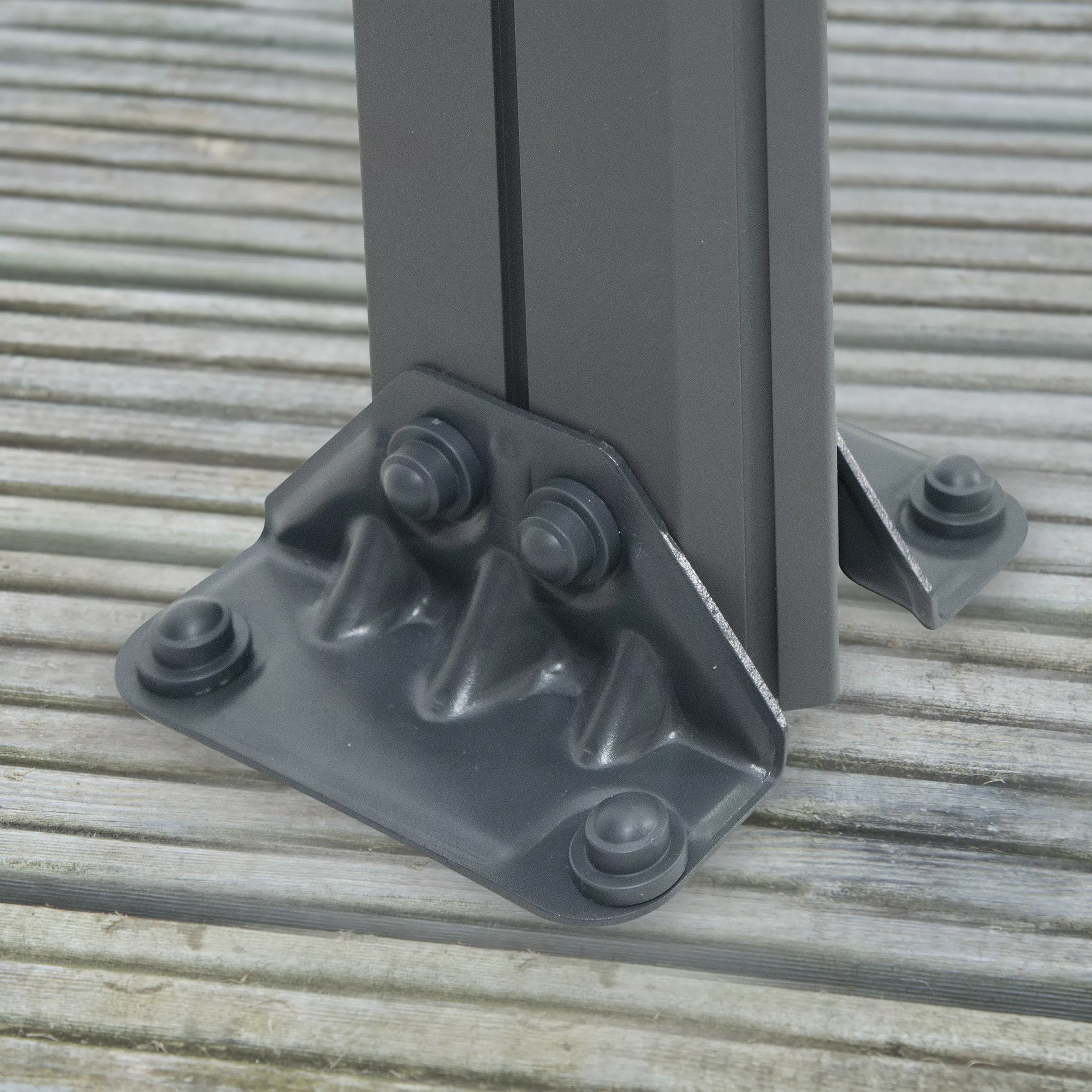 Palram - Canopia Monaco Grey Hexagonal Gazebo, (W)4.5m (D)3.9m - Assembly Required 7 Palram - Canopia Monaco Grey Hexagonal Gazebo, (W)4.5m (D)3.9m - Assembly Required - Image 5