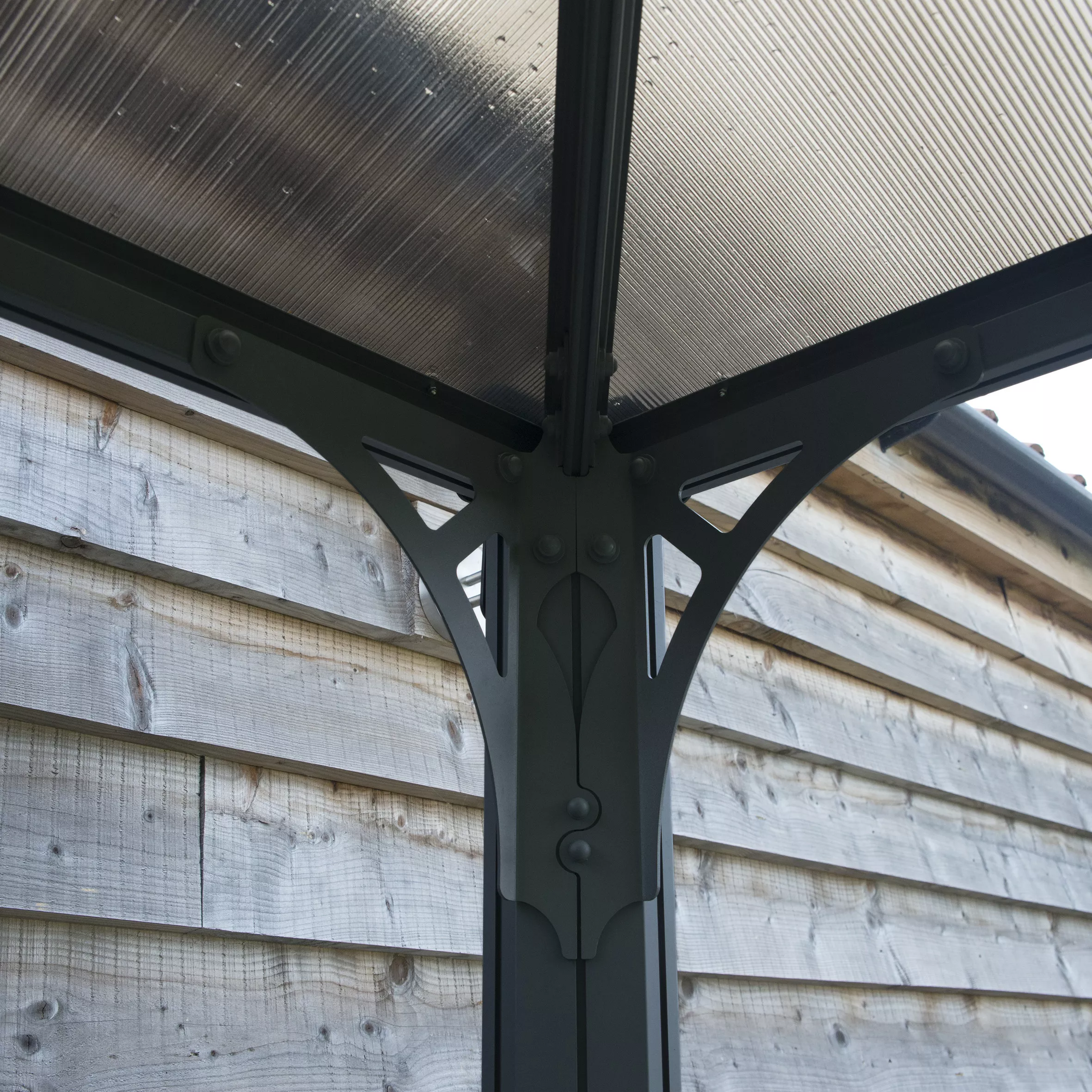 Palram - Canopia Monaco Grey Hexagonal Gazebo, (W)4.5m (D)3.9m - Assembly Required 8 Palram - Canopia Monaco Grey Hexagonal Gazebo, (W)4.5m (D)3.9m - Assembly Required - Image 6