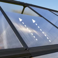 Palram - Canopia Mythos Grey 6X4 Greenhouse -Gardens and Outdoor Stores palram canopia mythos grey 6x4 greenhouse7290108601022 37c BQ