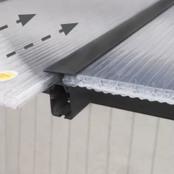 Palram - Canopia Olympia Grey Non-retractable Awning, (L)7.39m (H)3.05m (W)2.95m -Gardens and Outdoor Stores palram canopia olympia grey non retractable awning l 7 39m h 3 05m w 2 95m7290108134339 05i bq