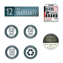 Palram - Canopia Rubicon 6x10 Apex Dark Grey Plastic Shed With Floor -Gardens and Outdoor Stores palram canopia rubicon 6x10 apex dark grey plastic shed with floor7290108603415 03t BQ