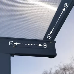 Palram - Canopia Sierra Grey Non-retractable Awning, (L)4.48m (H)3m (W)2.28m 12 Palram - Canopia Sierra Grey Non-retractable Awning, (L)4.48m (H)3m (W)2.28m -Gardens and Outdoor Stores palram canopia sierra grey non retractable awning l 4 48m h 3m w 2 28m7290108138535 04i bq