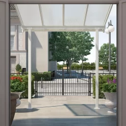 Palram - Canopia Sierra White Non-retractable Awning, (L)2.25m (H)3m (W)2.25m -Gardens and Outdoor Stores palram canopia sierra white non retractable awning l 2 25m h 3m w 2 25m7290108131314 01i bq