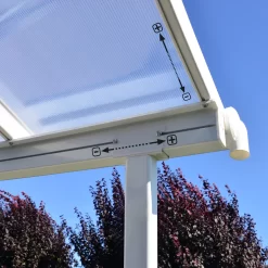 Palram - Canopia Sierra White Non-retractable Awning, (L)7.39m (H)3.05m (W)2.95m -Gardens and Outdoor Stores palram canopia sierra white non retractable awning l 7 39m h 3 05m w 2 95m7290108130553 05i bq