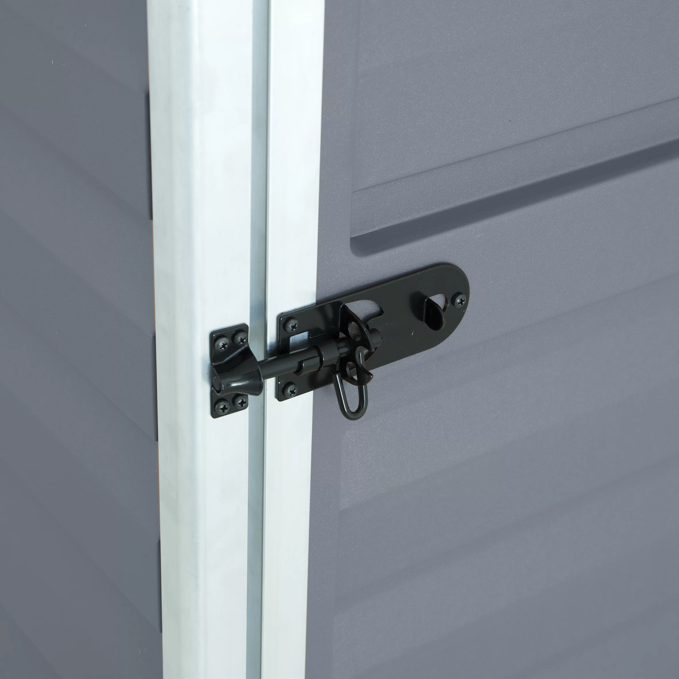 Palram - Canopia Skylight 4x6 Pent Dark Grey Plastic Shed With Floor 7 Palram - Canopia Skylight 4x6 Pent Dark Grey Plastic Shed With Floor - Image 5