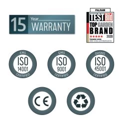 Palram - Canopia Stockholm Grey Non-retractable Awning, (L)7.32m (H)3.24m (W)3.41m -Gardens and Outdoor Stores palram canopia stockholm grey non retractable awning l 7 32m h 3 24m w 3 41m7290108602548 02t