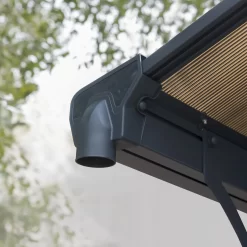 Palram - Canopia Tucson Grey Rectangular Gazebo, (W)4.3m (D)3.59m - Assembly Required -Gardens and Outdoor Stores palram canopia tucson grey rectangular gazebo w 4 3m d 3 59m assembly required7290108601633 06i bq