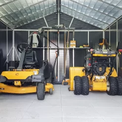 Palram - Canopia Yukon With WPC Floor 11x17.2 Apex Dark Grey Plastic Shed With Floor -Gardens and Outdoor Stores palram canopia yukon with wpc floor 11x17 2 apex dark grey plastic shed with floor7290108139297 03i BQ