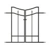 Panacea Steel Arched Finials Gate, (H)0.82m (W)0.47m -Gardens and Outdoor Stores panacea steel arched finials gate h 0 82m w 0 47m0093432871164 01c BQ