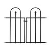 Panacea Steel Triple Arch Finial Gate, (H)0.94m (W)0.85m 2 Panacea Steel Triple Arch Finial Gate, (H)0.94m (W)0.85m -Gardens and Outdoor Stores panacea steel triple arch finial gate h 0 94m w 0 85m0093432875018 01c BQ