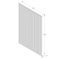 Pine Trellis Panel, Pack Of 5 (W)122cm X (H)183cm -Gardens and Outdoor Stores pine trellis panel pack of 5 w 122cm x h 183cm5013053173442 18bq
