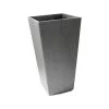 Primeur Sonata Pewter Plain Square Plant Pot (Dia)26cm -Gardens and Outdoor Stores primeur sonata pewter plain square plant pot dia 26cm5907736265343 01c bq