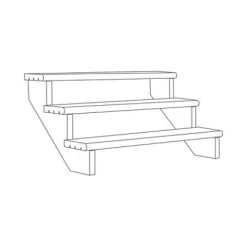 Richard Burbidge Redwood Deck Step (W)1066mm (T)40mm, Set Of 5 -Gardens and Outdoor Stores richard burbidge redwood deck step w 1066mm t 40mm set of 55000473080351 01t BQ